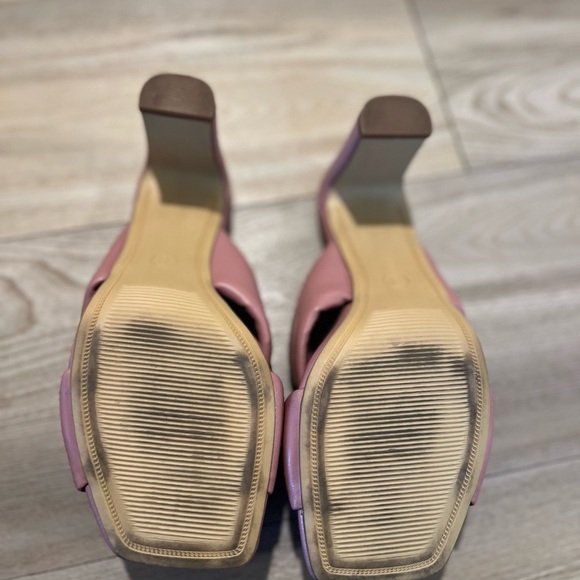 A New Day Clementine Pink Padded Crossband Heels Size 8 - Picture 7 of 9